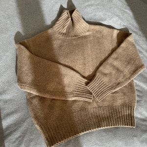 Sanna NY Made in Seoul Cashmere Blend Mocha Sweater